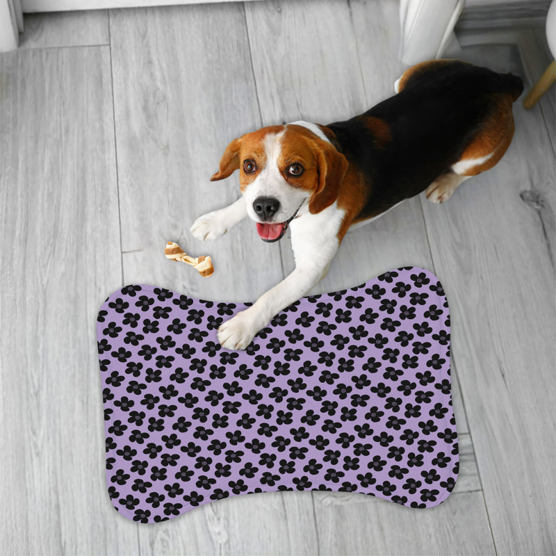 Tapis d'alimentation en forme d'os 1 pièce Vivid Blossom