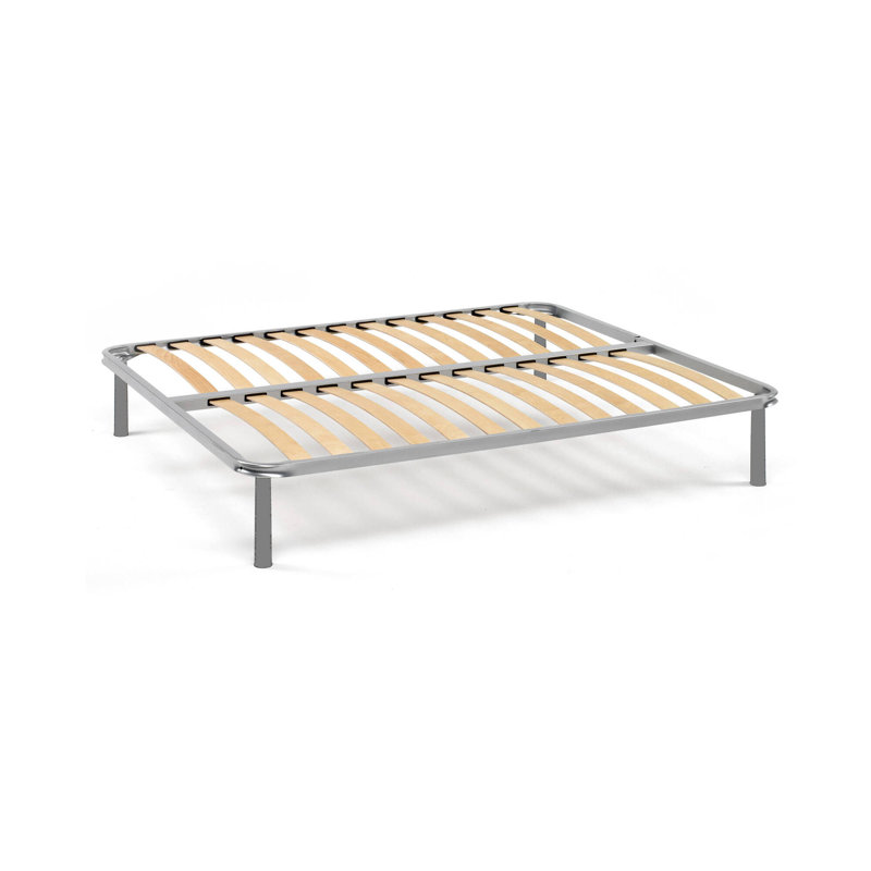 Lingenfelter Bed, Gray, European Double (140 x 200cm)