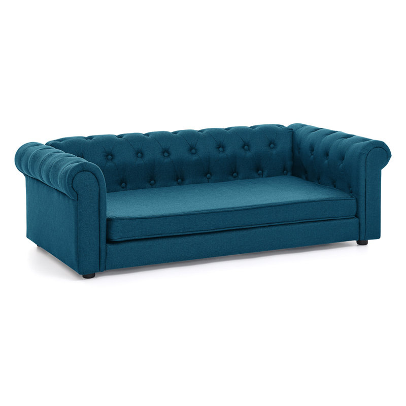Élégant lit rectangulaire pour animaux de compagnie pour les chiens de grande taille et surdimensionnés, canapé-lit surélevé durable et canapé pour chien confortable