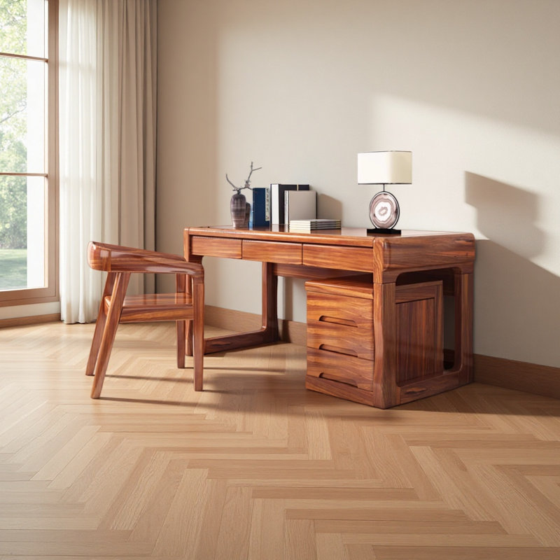 Bureau en bois à mortaise et tenon