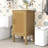Bathroom Vanity with Ceramic Sink and Adjustable Shelf