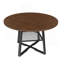 Table de salle à manger extensible de 47 po pour 4 à 8 personnes avec rangement, table de salle à manger ronde avec cadre en métal et plateau épaissi, table de cuisine et de salon multifonctionnelle