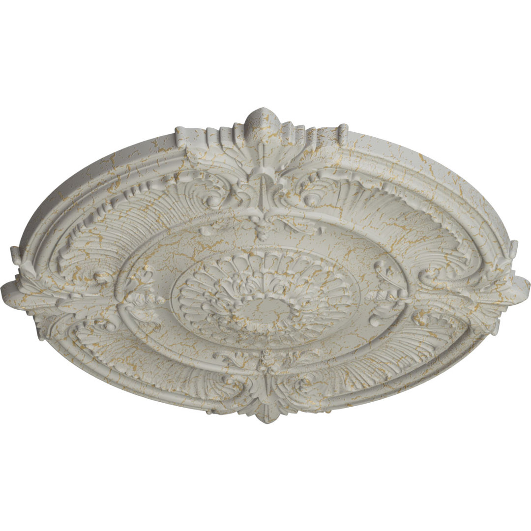 Endurathane Attica Acanthus Leaf Ceiling Medallion, 53 1/2"OD x 3 1/2"P (Fits Canopies up to 4 5/8") Ekena Millwork 