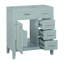 Ensemble de meuble-lavabo simple 29,52 po avec plateau en bois manufacturé Tekeyah-471694873