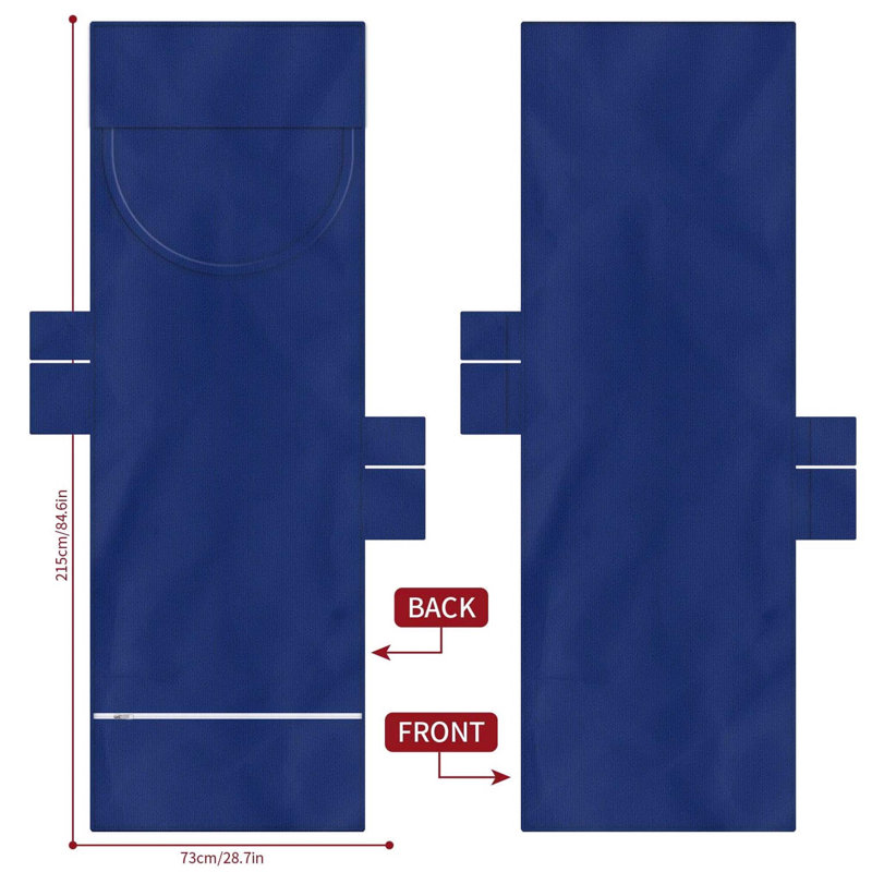 100% Cotton Beach Towel, Navy