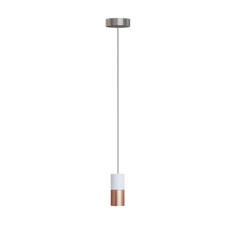 Grecia 1 - Light Single Pendant, White/Cropper