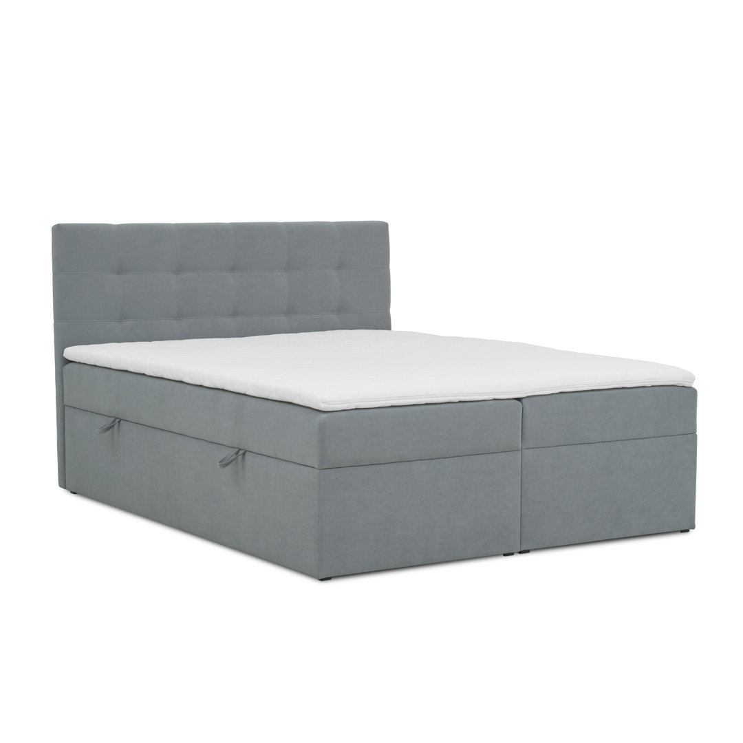 Boxspringbett Bargale mit Topper und Bettkasten