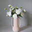 Dahlia artificiel blanc 56 cm