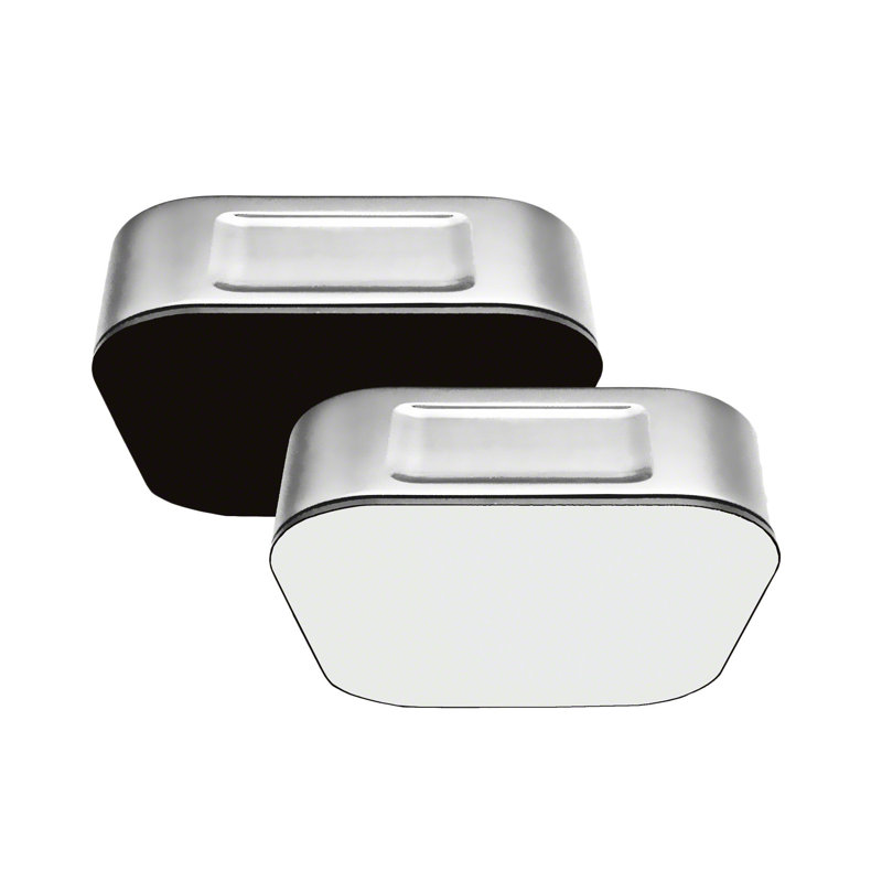 Pièce de générateur de vapeur en verre, Chrome poli/Noir