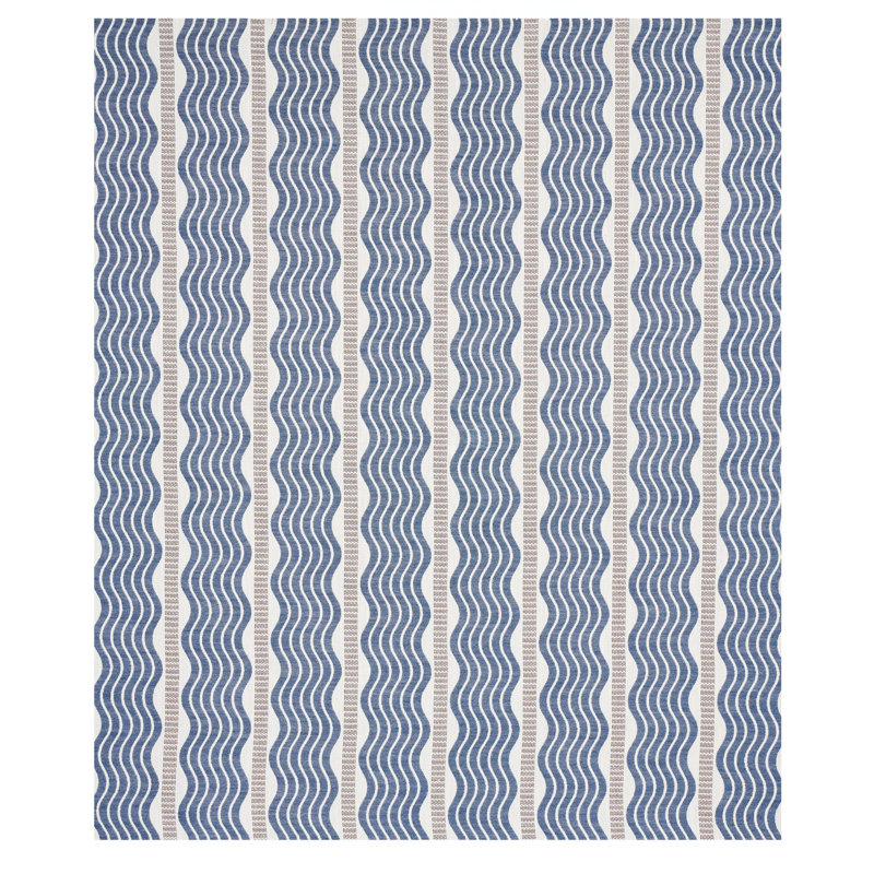 Sina Stripe Fabric, Blue