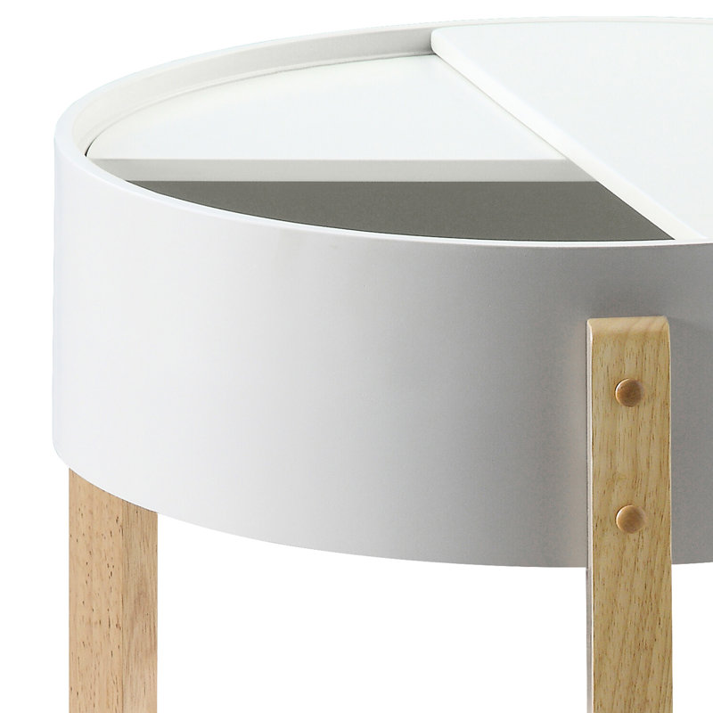 Table de bout avec rangement Mid-Century