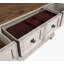 Commode en bois massif à 9 tiroirs avec miroir Mirabeau-120200599