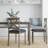 Gracie Oaks Cross Back Upholstered Dining Chair-1505396107