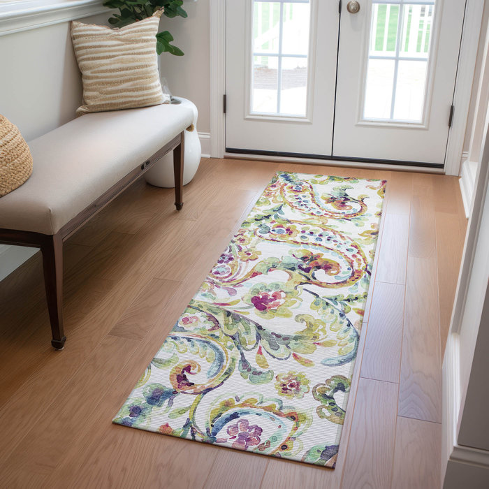 Langley Street Maldanado Washable Paisley Indoor / Outdoor Rug ...