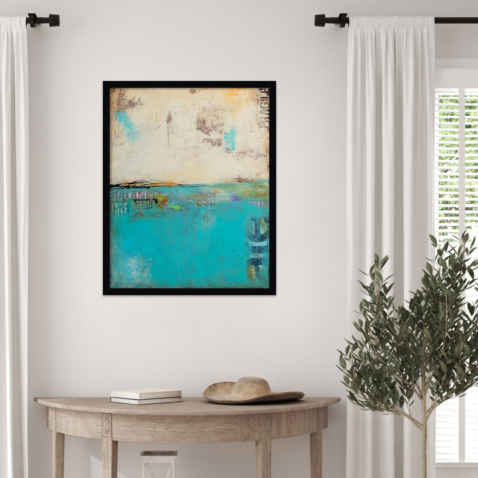 Urban Edge Print by Erin Ashley, 25" H x 21" W, Black