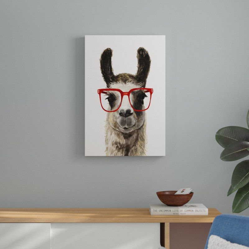 « Hip Llama I », H 30 po x l 20 po, Toile tendue