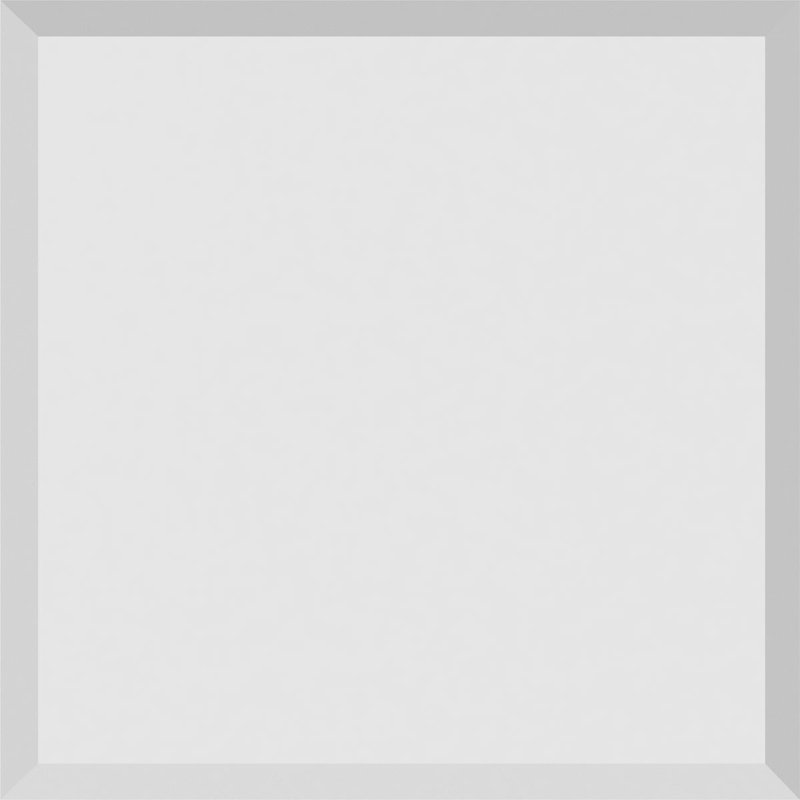 Rosette standard Sedgwick avec bord biseauté, H 5 po x l 5 po x p 1 po