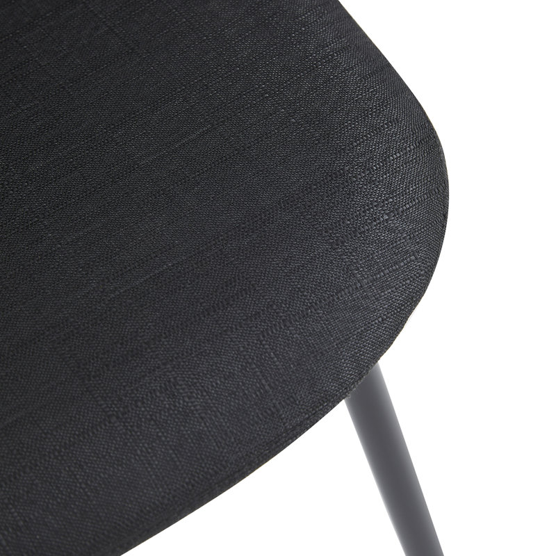 Lavisha Fabric Upholstered Side Chair, Black