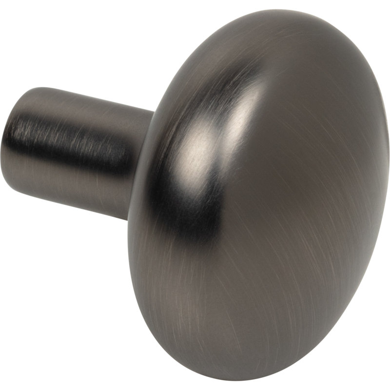 Loxley Mushroom Knob, Brushed Pewter