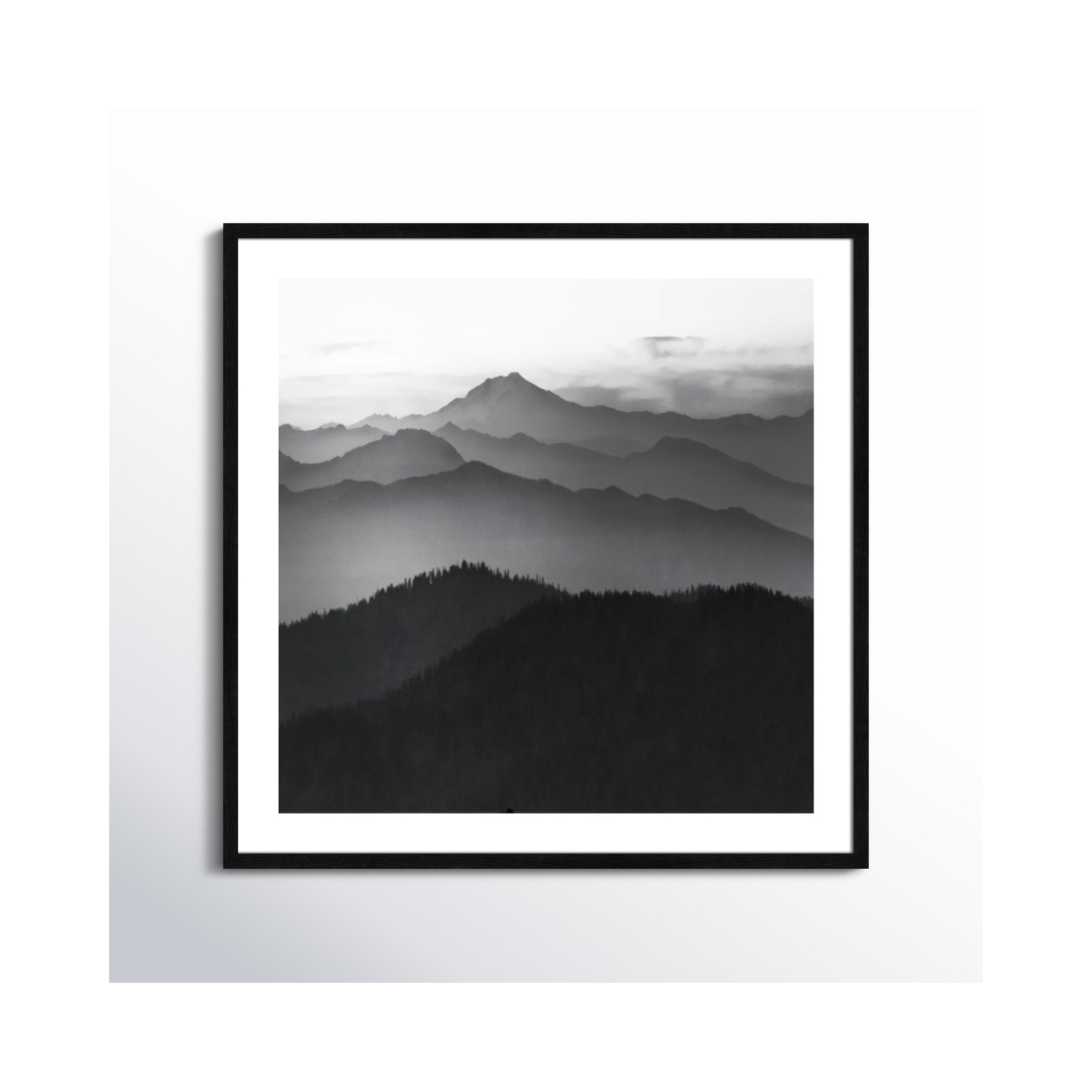 Cascades by Danita Delimont, Black Framed, 32" H x 32" W x 0.75" D