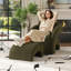 Fauteuil rembourré avec repose-pieds-203765697