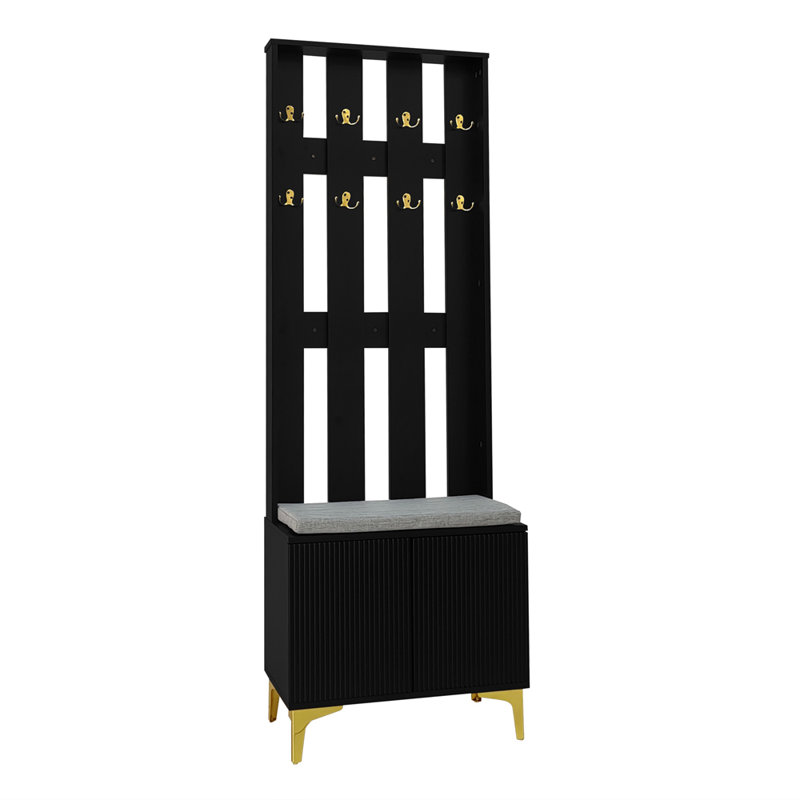 Hall Tree 60.5cm Wide, Black