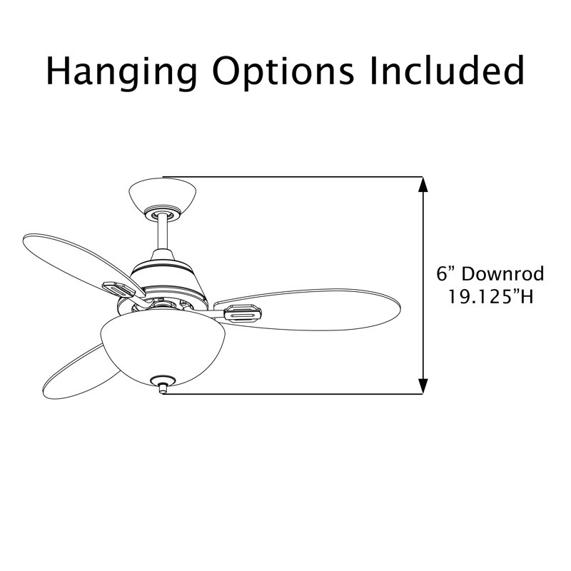42"W Pepin Glam/Modern LED Indoor Clear Gold Glass Ceiling Fan With Oak And White Blades with a Remote Control