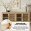 Buffet en bois massif 77,95 po American Rustic