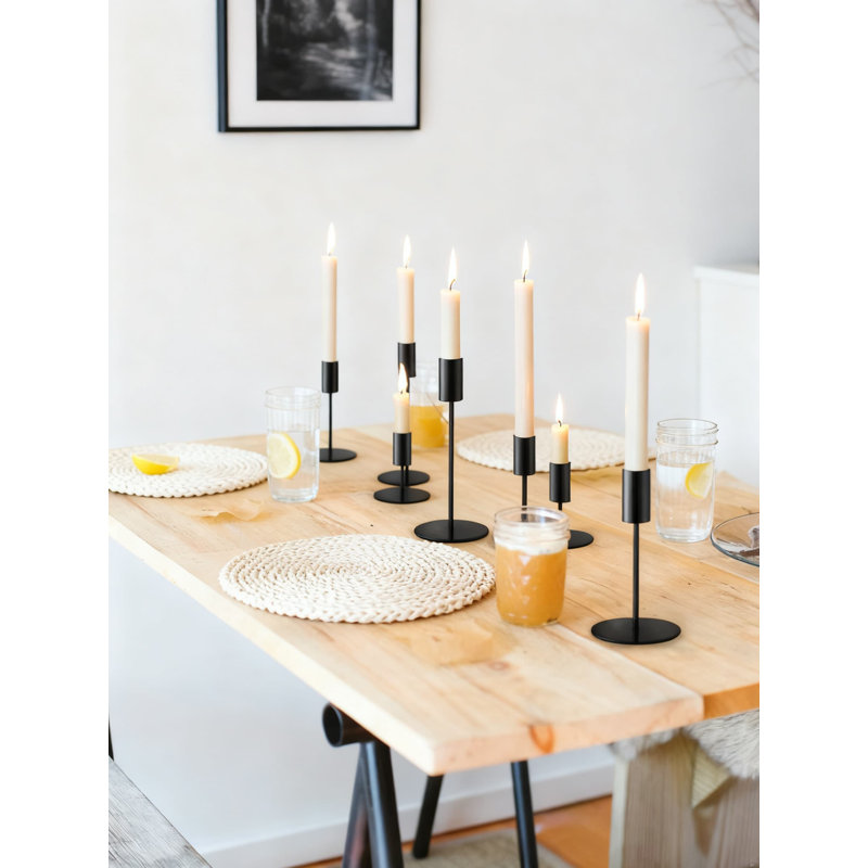 Porte-bougie French Taper, 15, Noir