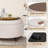 25" Round Upholstered Storage Ottoman with Tufted Cushion, Hidden Storage-690691694