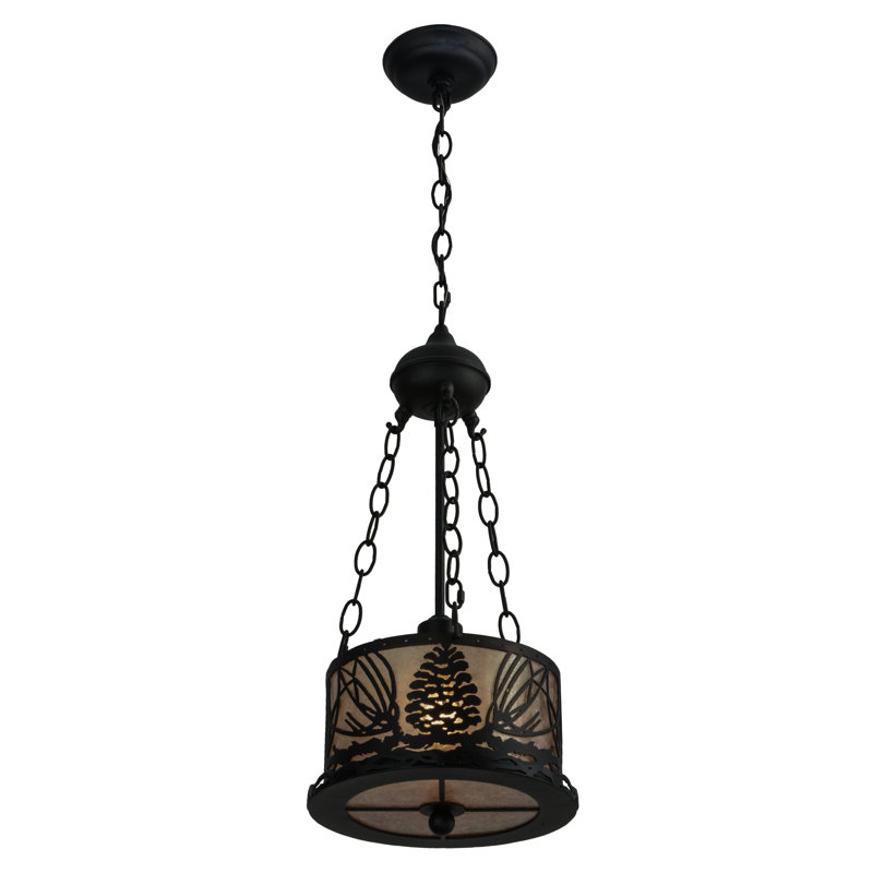 Rustic Lodge 1 - Light Pendant, Black