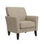 Fauteuil d'appoint Dorset avec dossier capitonné et pieds en bois massif-1686554356