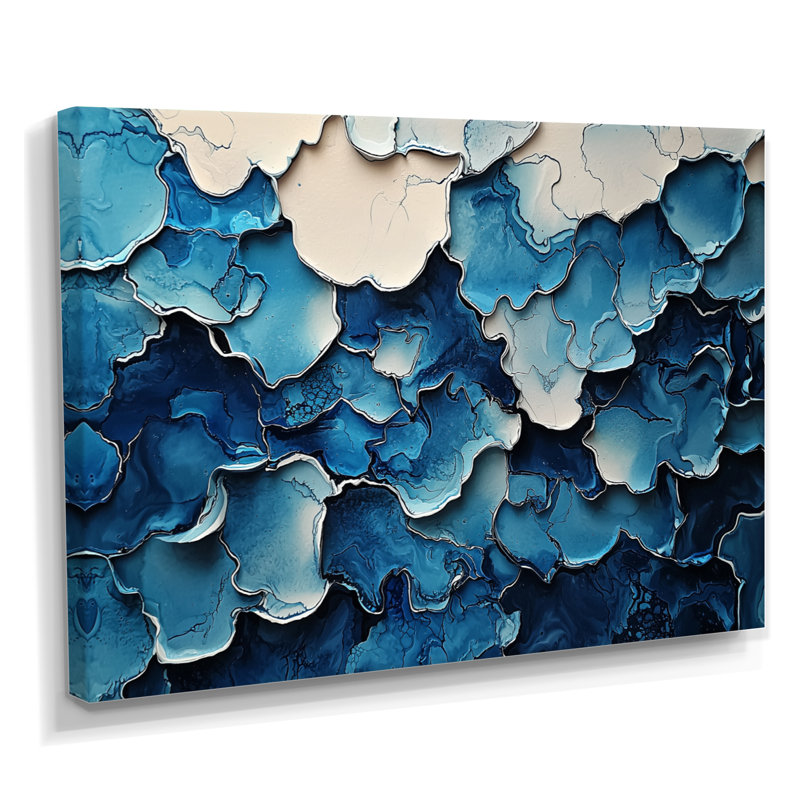 Okla - Abstract Large Wall Art, H 34 po x l 44 po, Toile tendue sur cadre, Ne s’applique pas