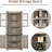 Tall Corner Cabinet, Farmhouse Corner Storage Cabinet with Glass Door & Adjustable Shelves-139531557