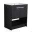 Meuble-lavabo autoportant 30 po avec lavabo en céramique, 2 portes à fermeture douce-1769365946