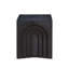 Petite table d'appoint carrée de 15,74 po avec table d'appoint et table de chevet pour salon, noir