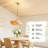 20.7" Bamboo Woven Chandelier with Japandi Handwoven Shade