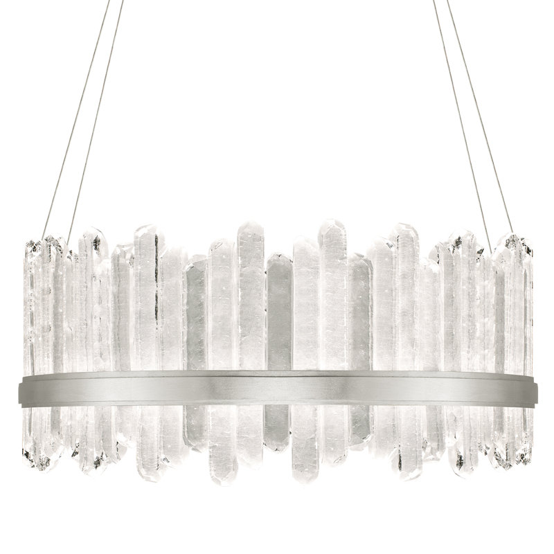 Lustre rond 41 po Lior, Argent, 3000