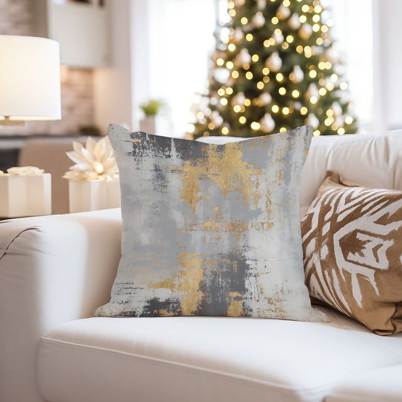 Abstract Pillow Cover, 16"H x 16"W