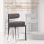 Chaises d'appoint rembourrées avec structure en fer-380601327