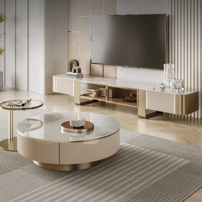 Light luxury style TV cabinet and coffee table by Finaewg