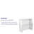 Bukowski 4' Folding Portable Event Bar with Top and Middle Shelves-25021604