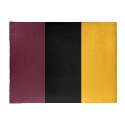 Tapis de vin rayé/noir/doré