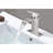 Single Handle Waterfall Spout Bathroom Sink Faucet-115721495