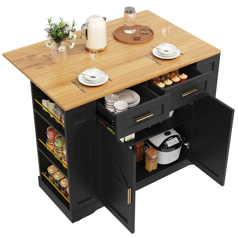 Kitchen Island, Black