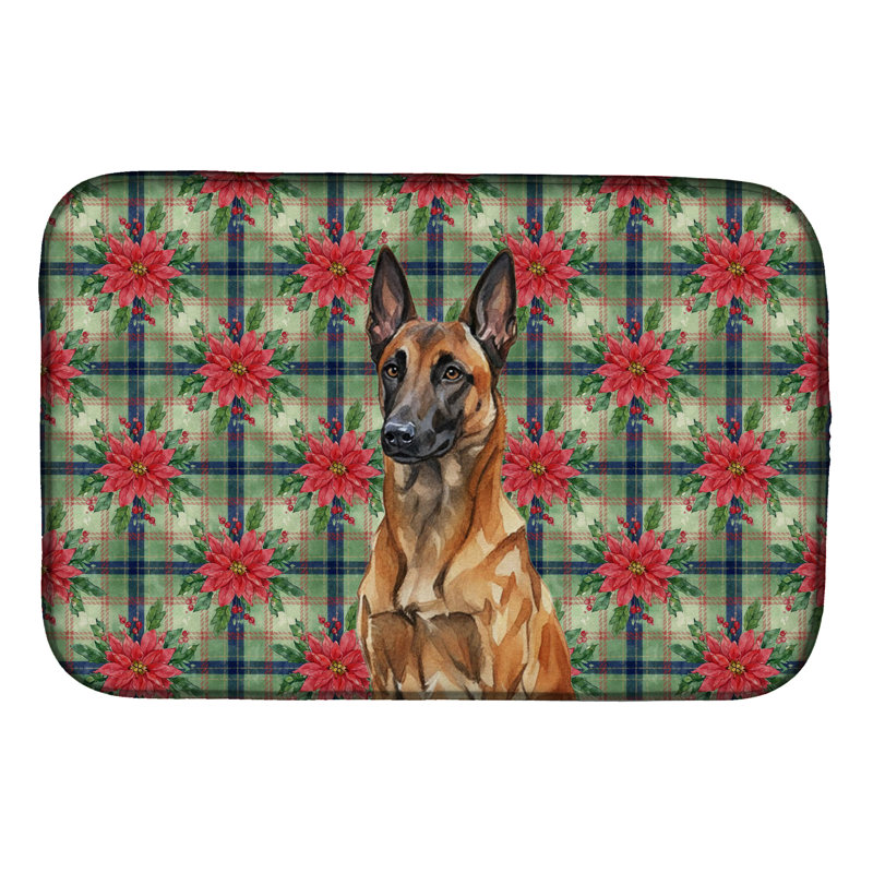 Tapis de vaisselle en acajou Belge Malinois
