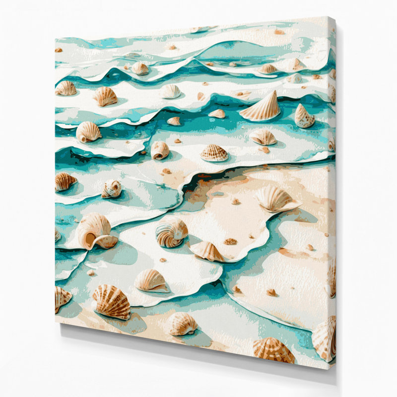 Art mural sur toile Coastal, H 12 po x l 12 po
