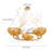 Ffraid Light Gold Unique/Statement Bird Nest Pendant Lights