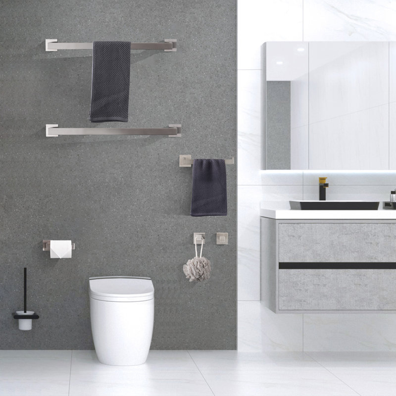 10 - Piece Bathroom Hardware Set, Brushed Nickel