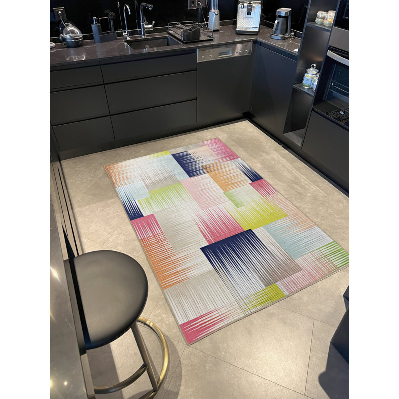 Tapis en coton polypropylène Senikka, Rectangle 4 pi 27 po x 6 pi 3 po